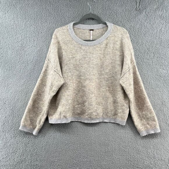 Free People Angelic Pullover Alpaca Blend Sweater Size Large - Picture 1 of 10